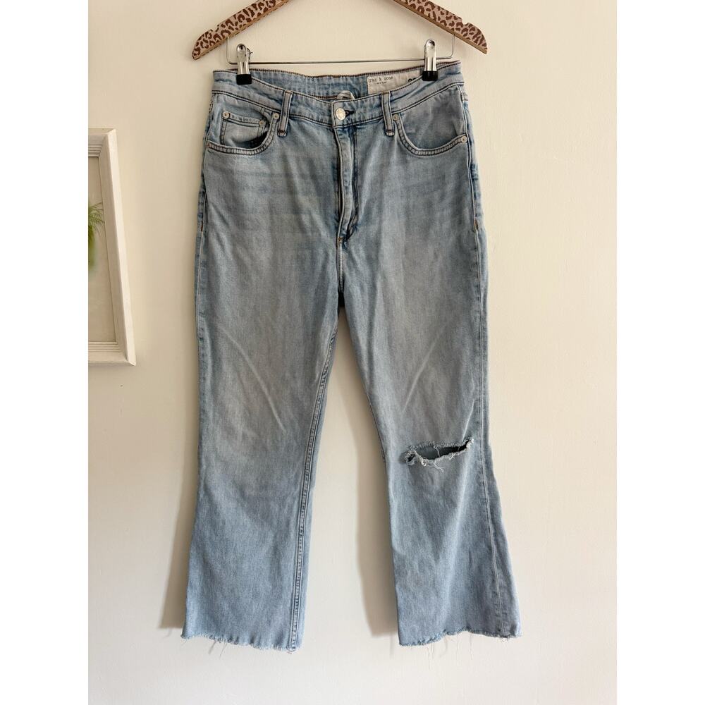 RAG & BONE Casey High Rise Ankle Flare Jeans in Lucy Size 30 - Picture 6 of 10